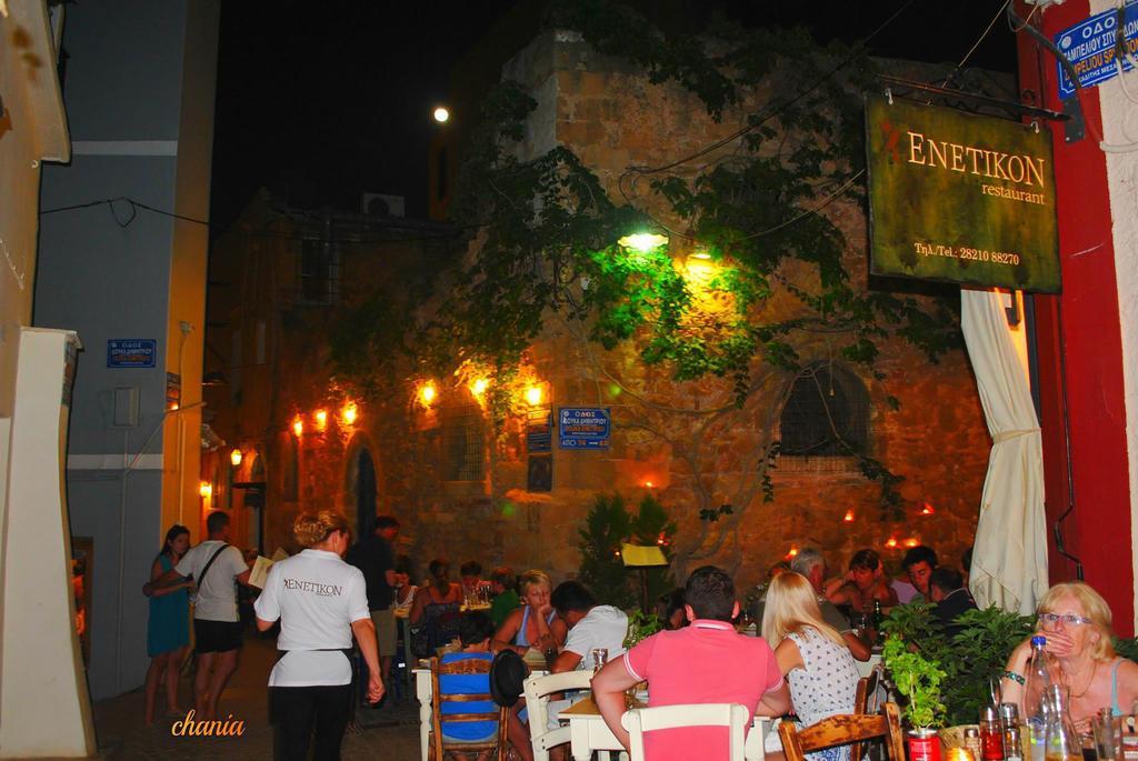 Enetiko Rooms Chrissi Akti Chania Exterior foto